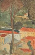 Amedeo Modigliani Paysage a Cag (mk38) Sweden oil painting artist